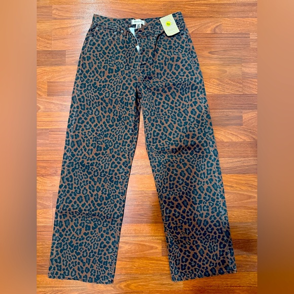 NWT Madewell Low-Slung Baggy Animal Print Jean - Picture 3 of 10